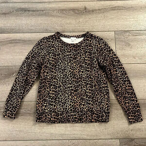 JCrew factory leopard sweater top size XS